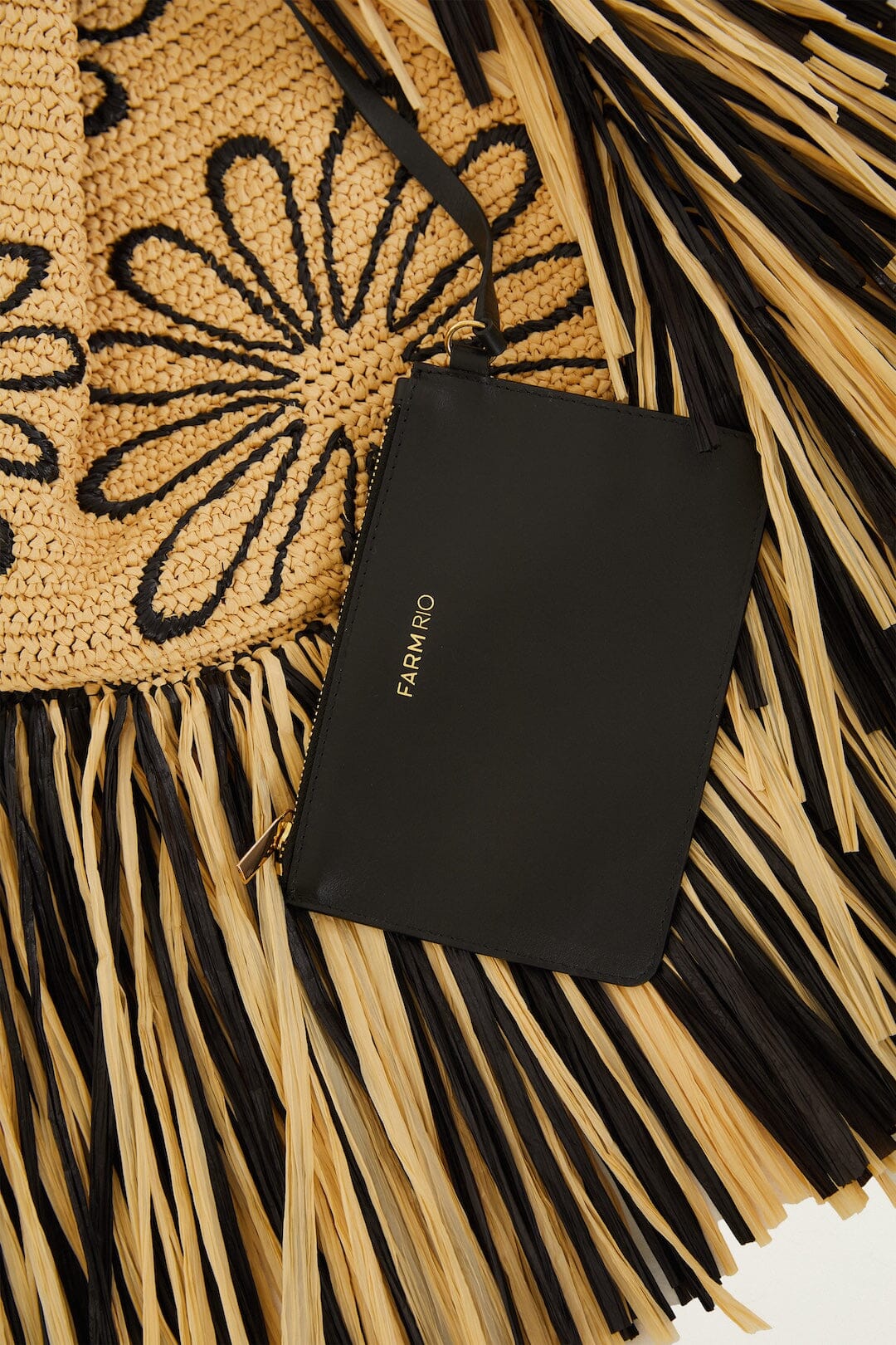 Fringed Raffia Mini Bag - FARM Rio MELANGE