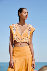 Camel Banana Tree Blouse - FARM Rio BANANA TREE CAMEL