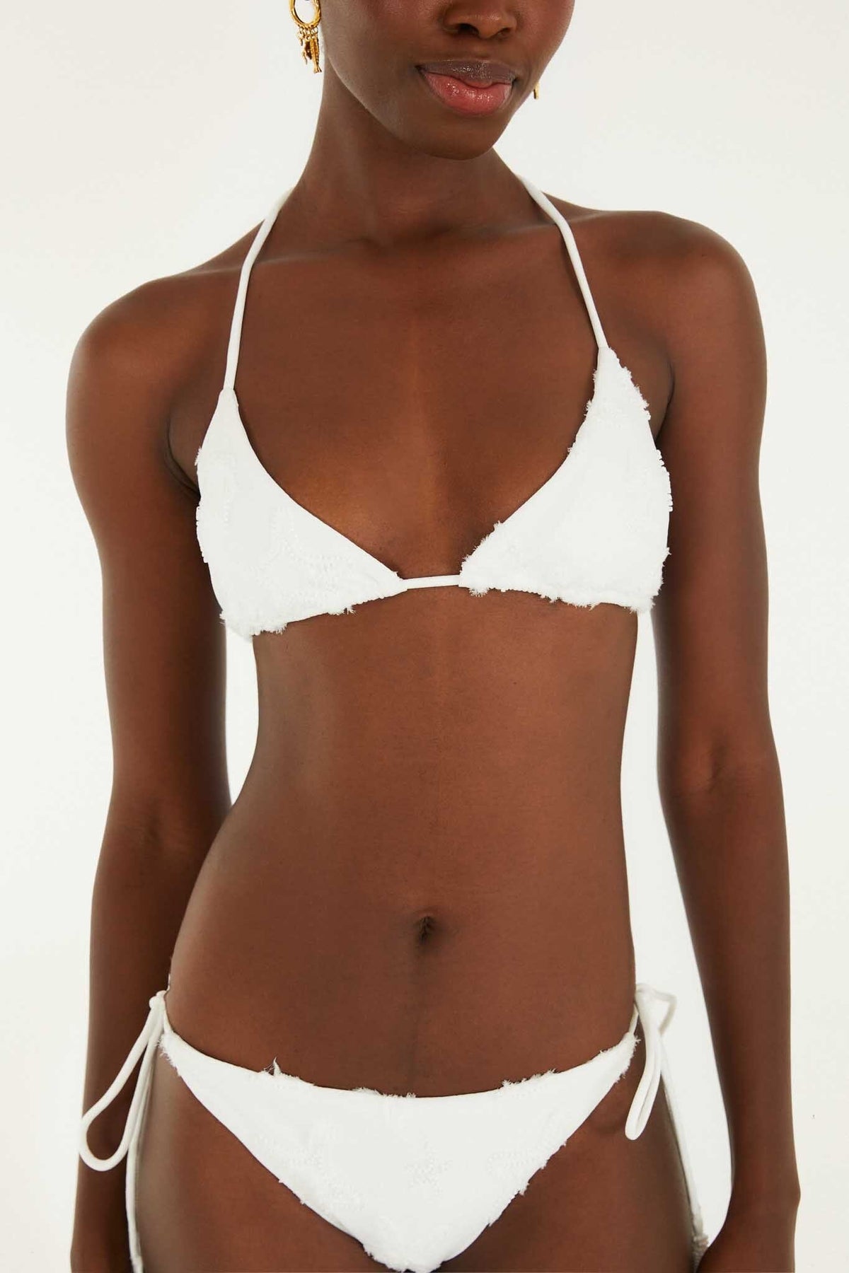 Triangle Bikini Top With Tie On The Neck - FARM Rio COAST SHELL