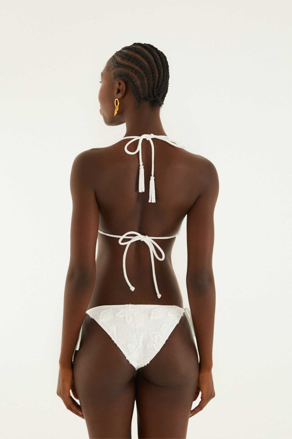 Triangle Bikini Top With Tie On The Neck - FARM Rio COAST SHELL