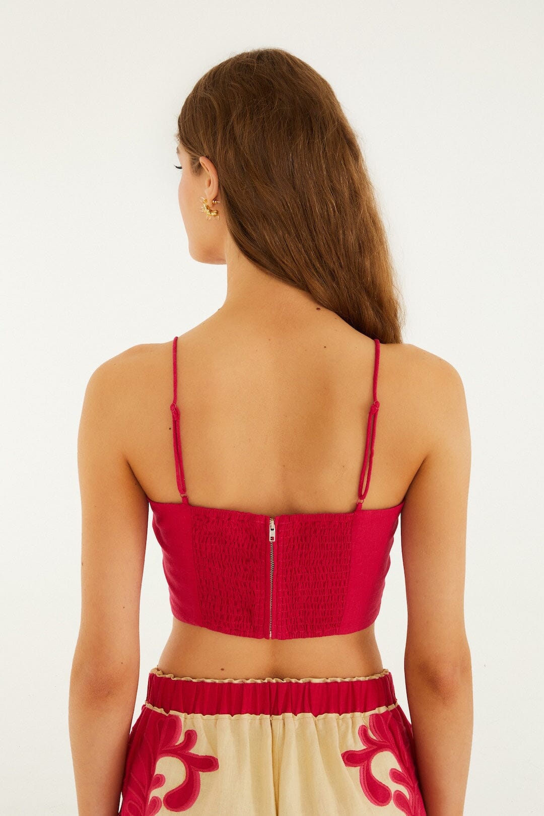 Pink Spring Arabesc Cutwork Lenzing Ecovero Euroflax Kimono - FARM Rio SPRING ARABESC PINK