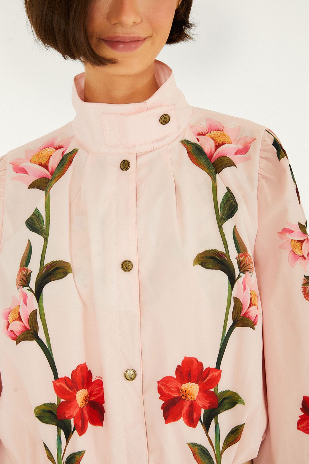 Bromelia Jacket - FARM Rio EDENS BLOOM LIGHT PINK