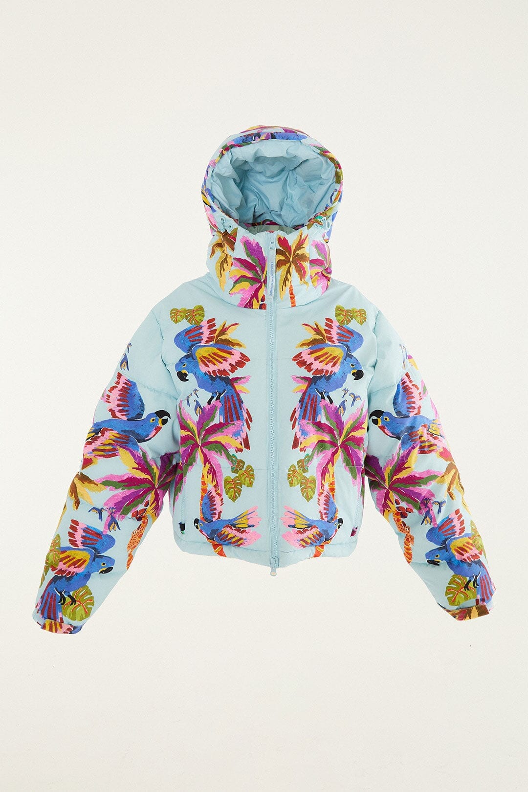 Blue Macaw Puffer Jacket - FARM Rio MACAW BLUE