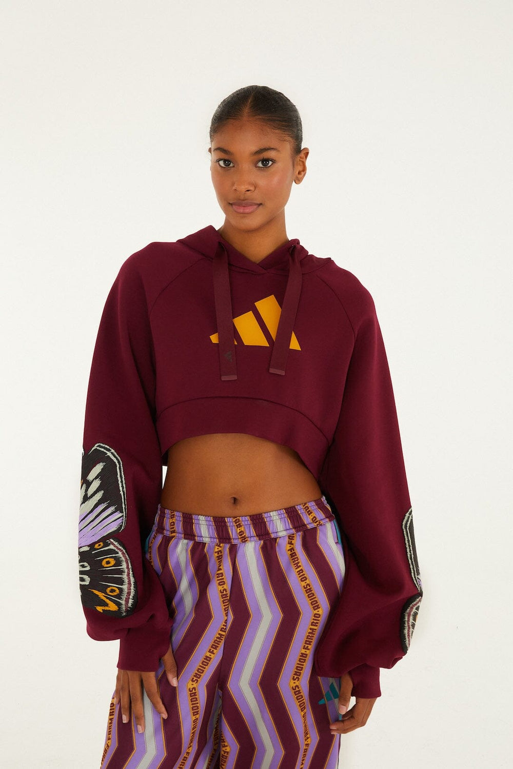 Colorfly Adidas Amazon Red Hoodie - FARM Rio COLORFLY