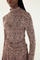 Pink Baby Leopard Jersey Blouse - FARM Rio BABY LEOPARD PINK