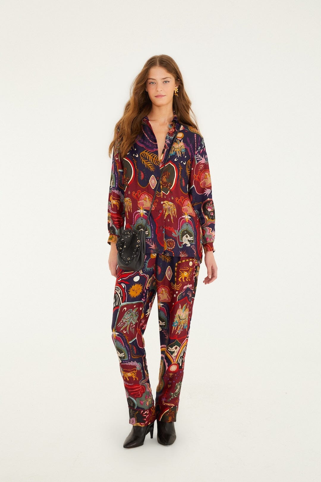 Multicolor Artsy Surreal Land Lenzing Ecovero Viscose Pants - FARM Rio ARTSY SURREAL LAND MULTICOLOR