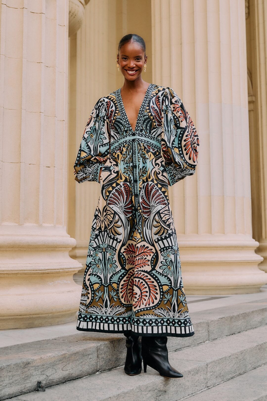 Multicolor Balamana Maxi Dress - FARM Rio BALAMANA MULTICOLOR