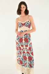 Sand Francesca Midi Dress - FARM Rio FRANCESCA SAND