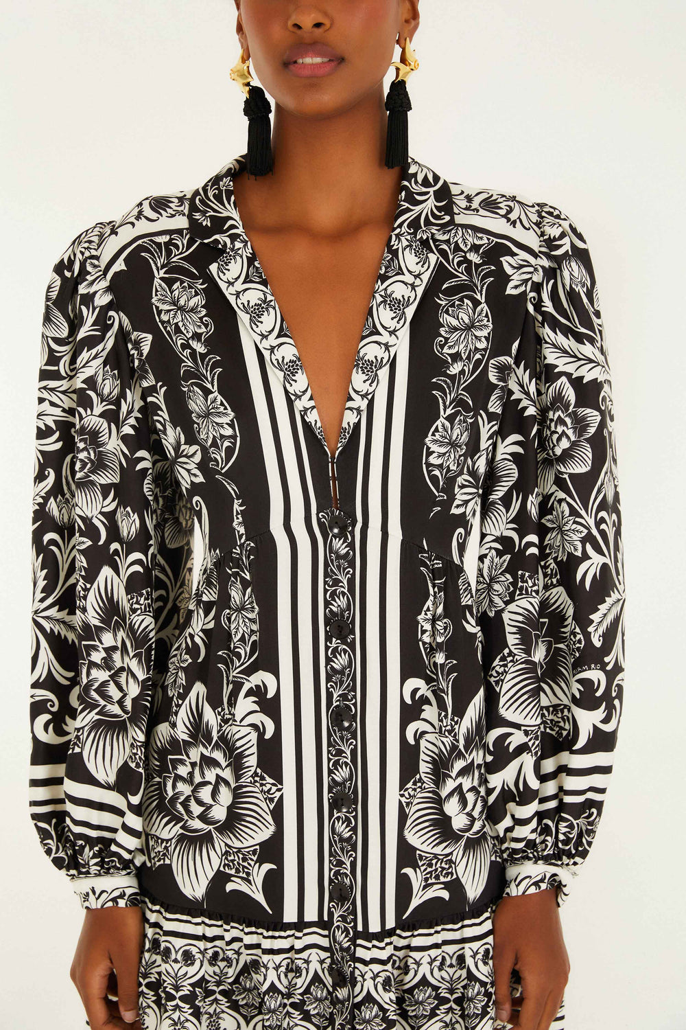 Lisbon Black Mini Dress - FARM Rio LISBON BLACK