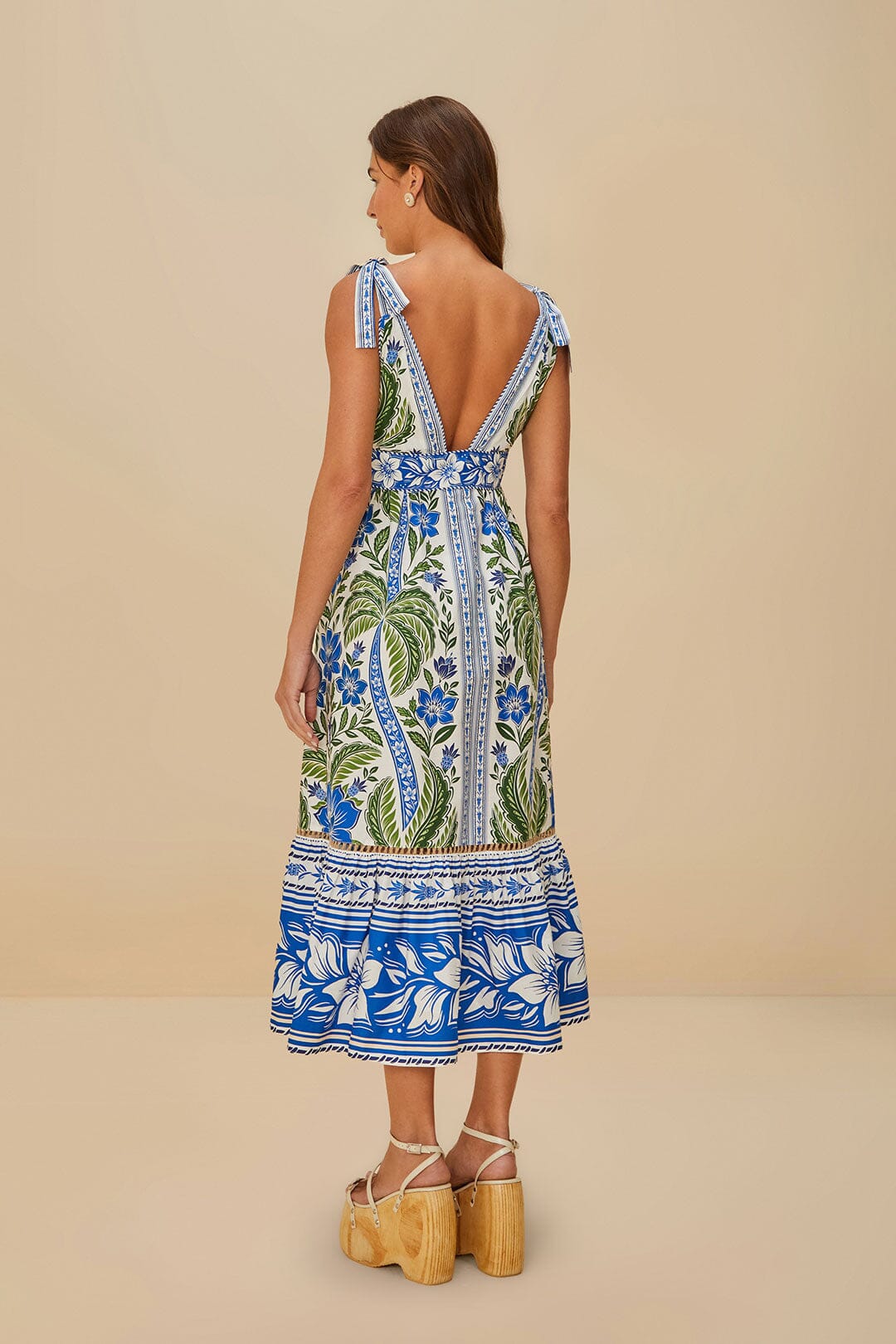 Off-White Tropicance Organic Cotton Midi Dress - FARM Rio TROPICANCE OFF-WHITE