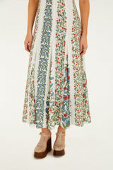 Off-White Fruit Beauty Lenzing Ecovero Euroflax Maxi Dress - FARM Rio FRUIT BEAUTY OFF-WHITE