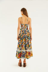 Off-White Tropi Embroidered Maxi Dress - FARM Rio TROPI OFF-WHITE