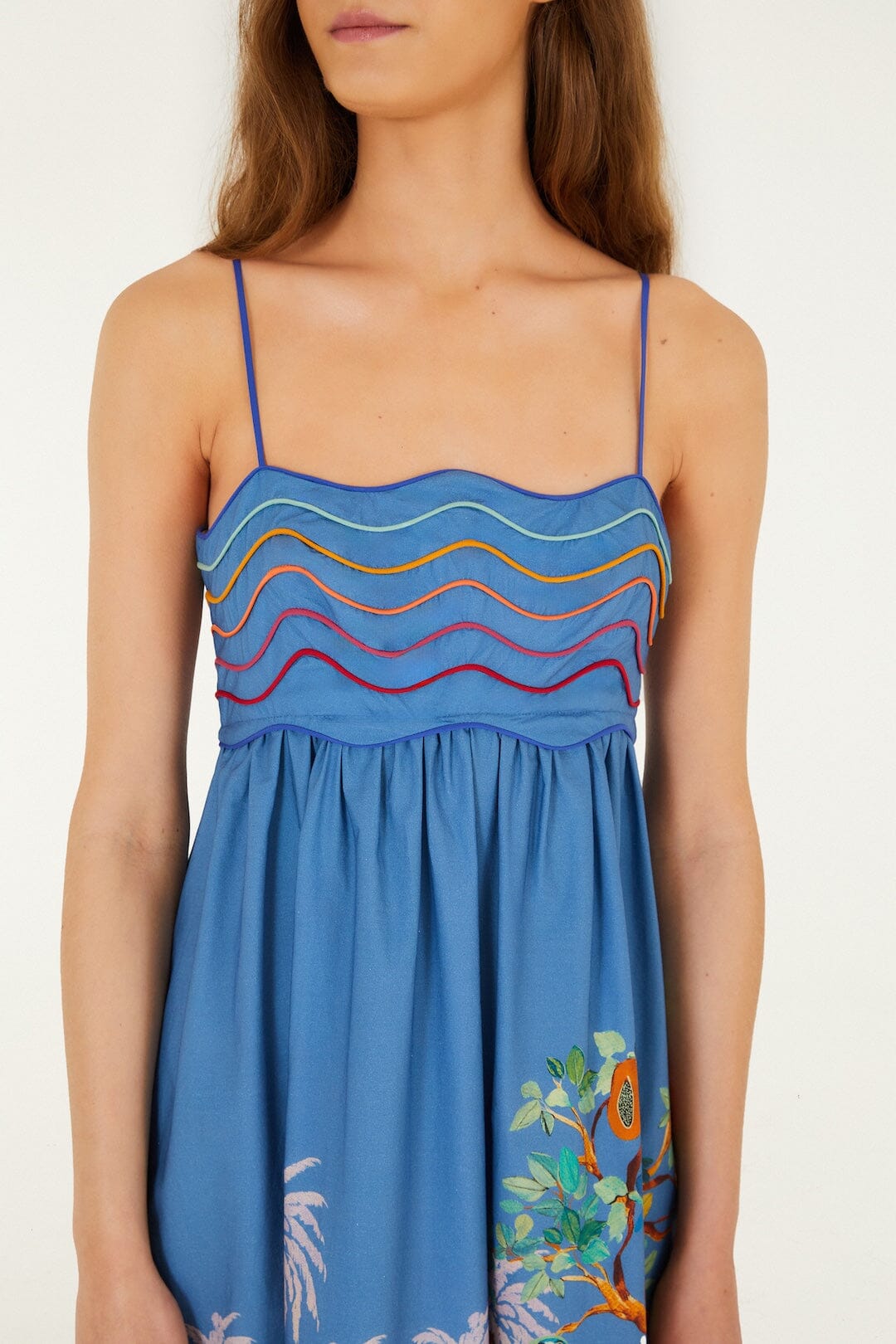 Multicolor Dream Landscape Organic Cotton Sleeveless Maxi Dress - FARM Rio DREAM LANDSCAPE MULTICOLOR