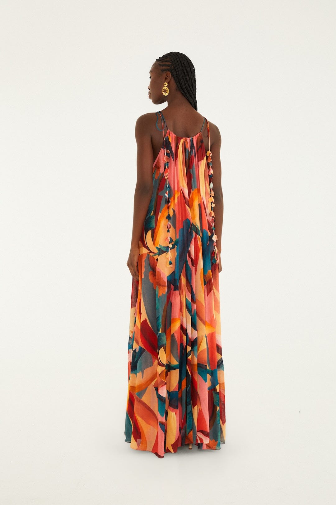 Multicolor Atlantic Rainforest Sleeveless Maxi Dress - FARM Rio ATLANTIC RAINFOREST MULTICOLOR