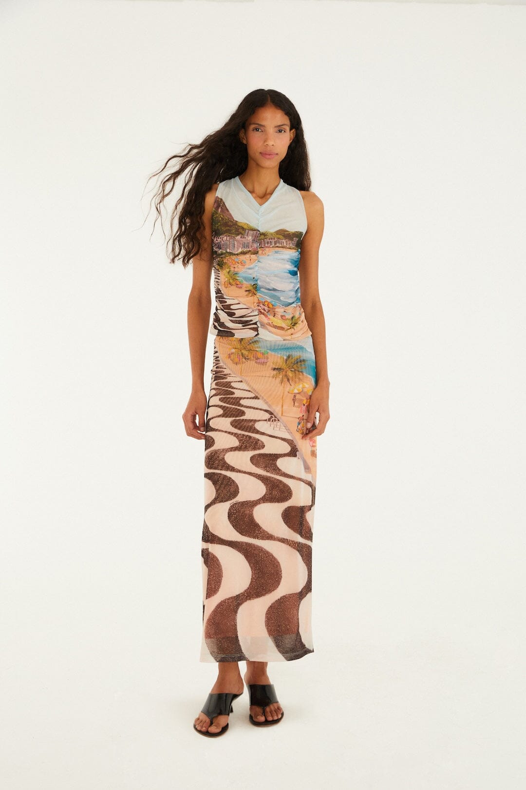 Multicolor Copacabana Beach Skirt - FARM Rio COPACABANA BEACH MULTICOLOR