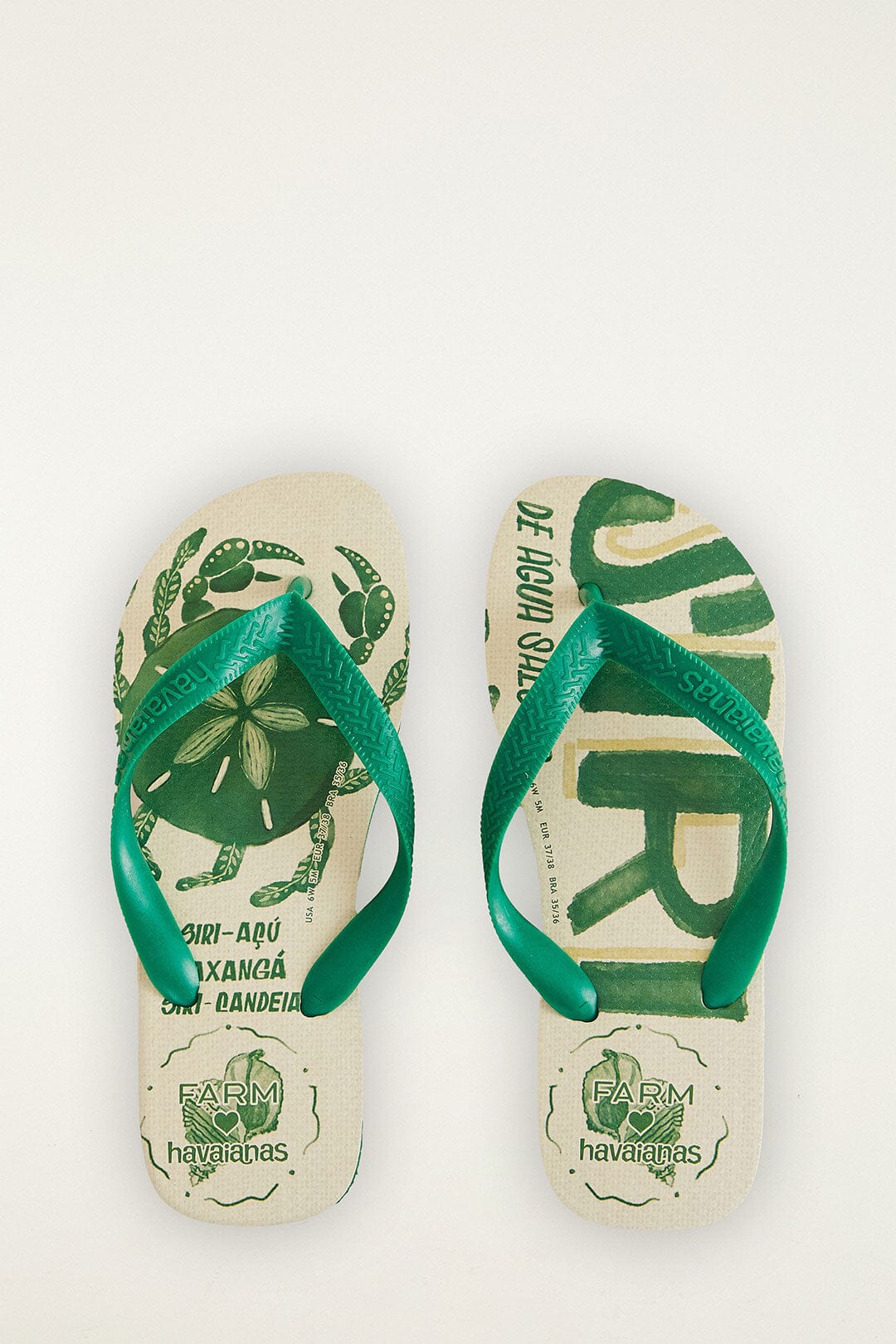 Farm Siri Havaianas Sandals - FARM Rio GREEN