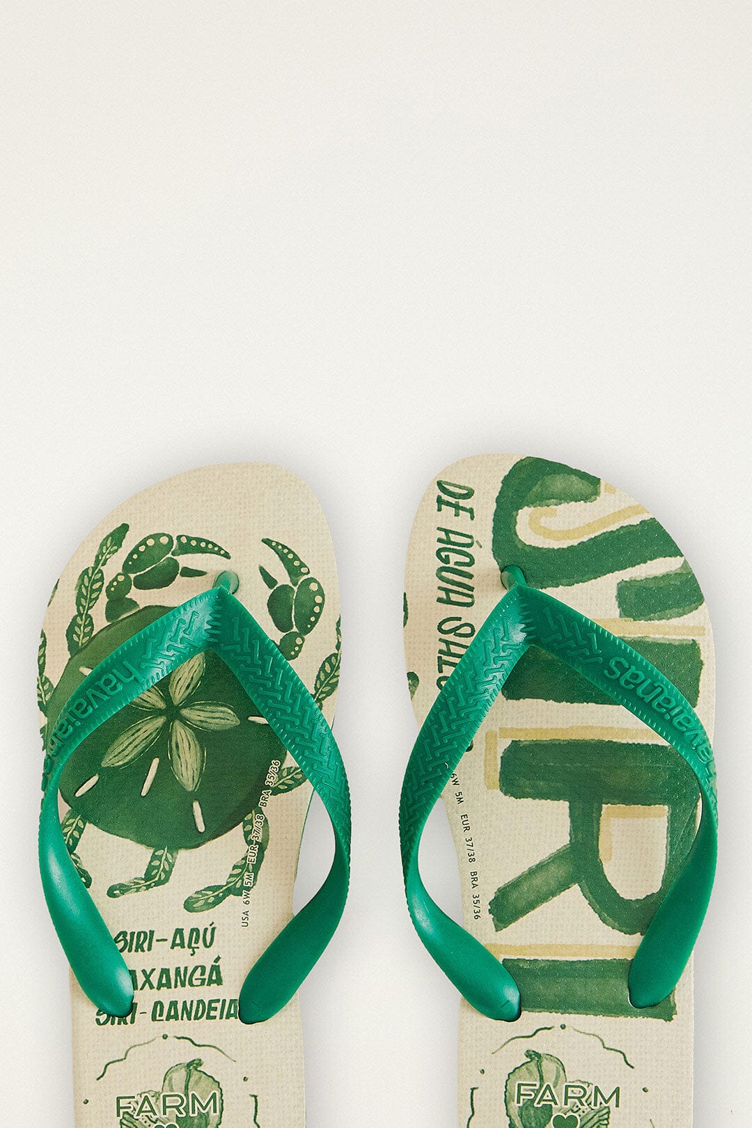 Farm Siri Havaianas Sandals - FARM Rio GREEN