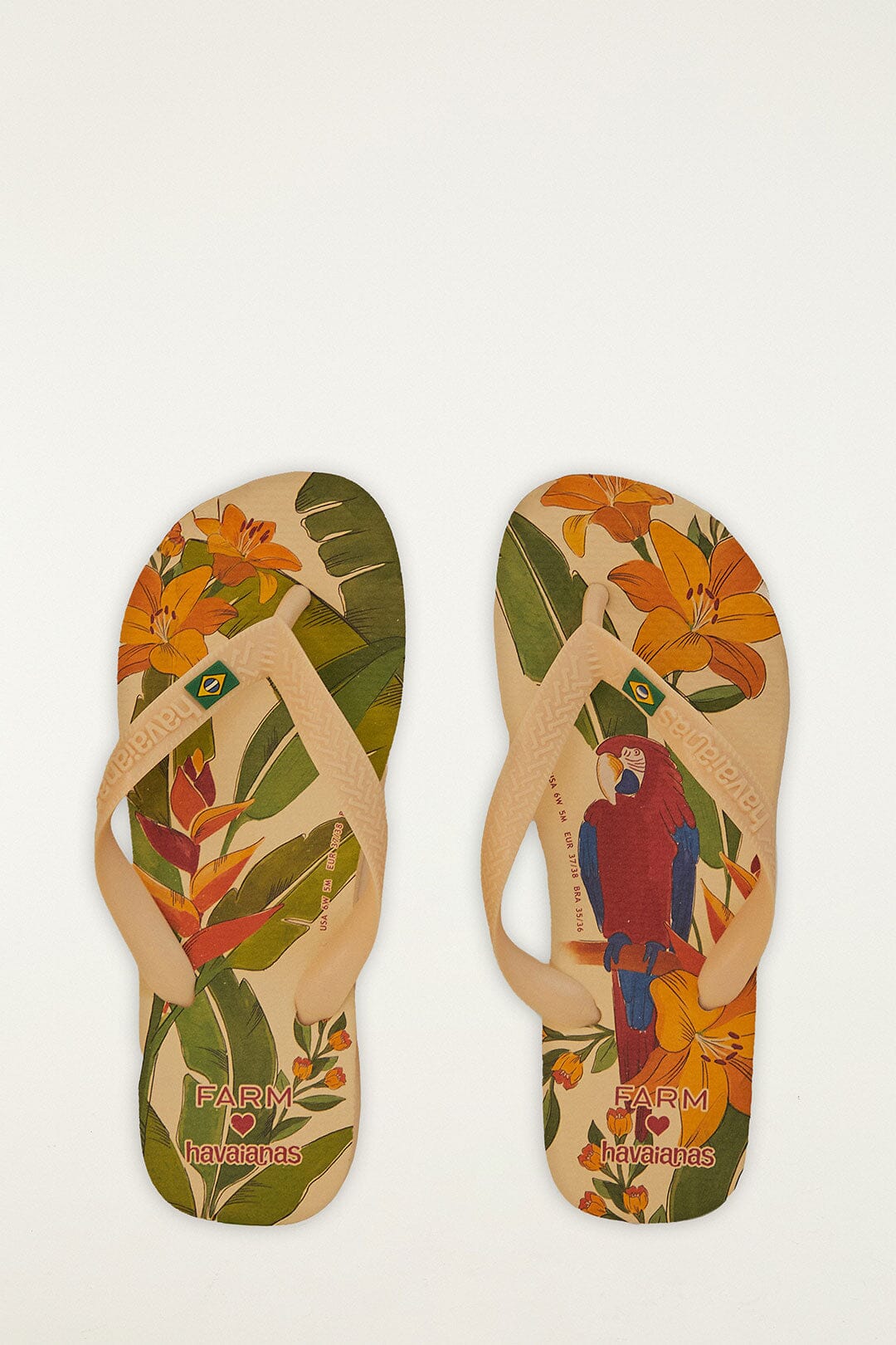 Farm Ararinhas Havaianas Sandals - FARM Rio MULTI