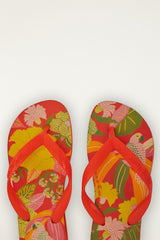 Farm Neon Flor Havaianas Sandals - FARM Rio ORANGE