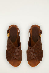 Woven Platform Sandal - FARM Rio WALNUT