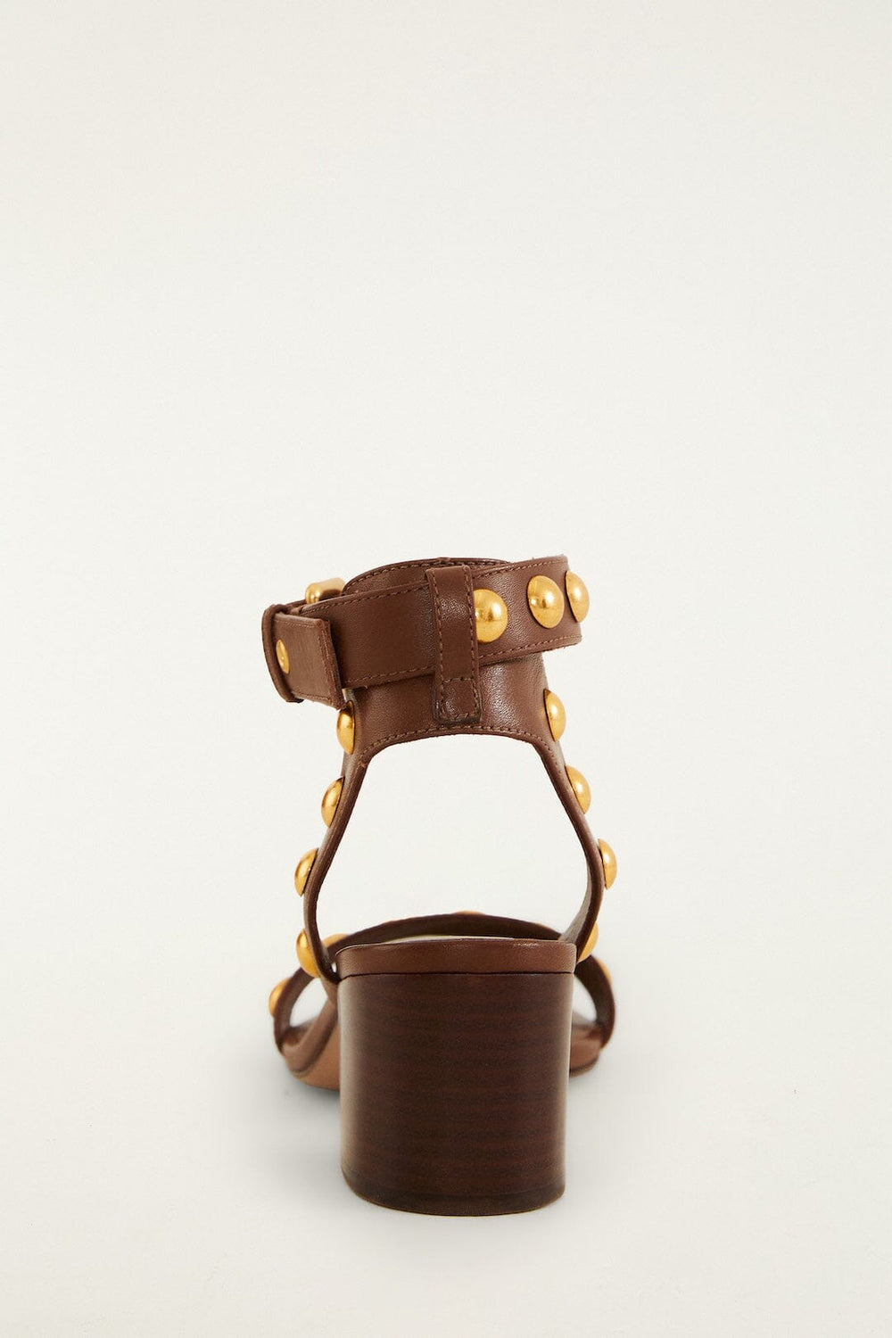 Leather Block Sandal - FARM Rio WALNUT