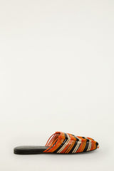Macrame Flat Mule - FARM Rio TOUCAN MULTICOLOR