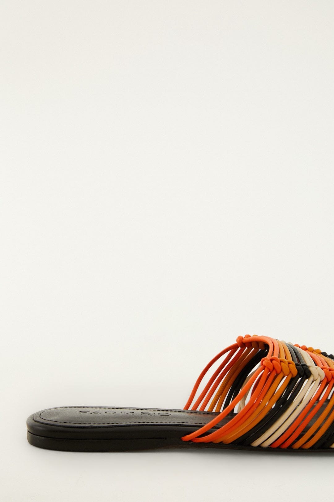 Macrame Flat Mule - FARM Rio TOUCAN MULTICOLOR