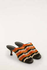Macrame Kitten Heel - FARM Rio TOUCAN MULTICOLOR