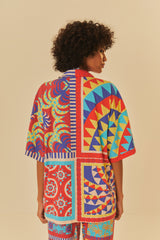 Adidas Farm Solar Kaleidoscope Blue Top - FARM Rio BLUE