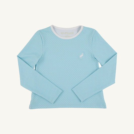 Beaufort Bonnet Prepletic™ Pammy Performance Top - Belhaven Blue Micro Dot