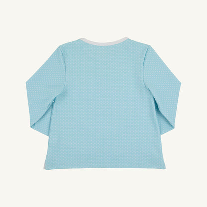 Beaufort Bonnet Prepletic™ Pammy Performance Top - Belhaven Blue Micro Dot
