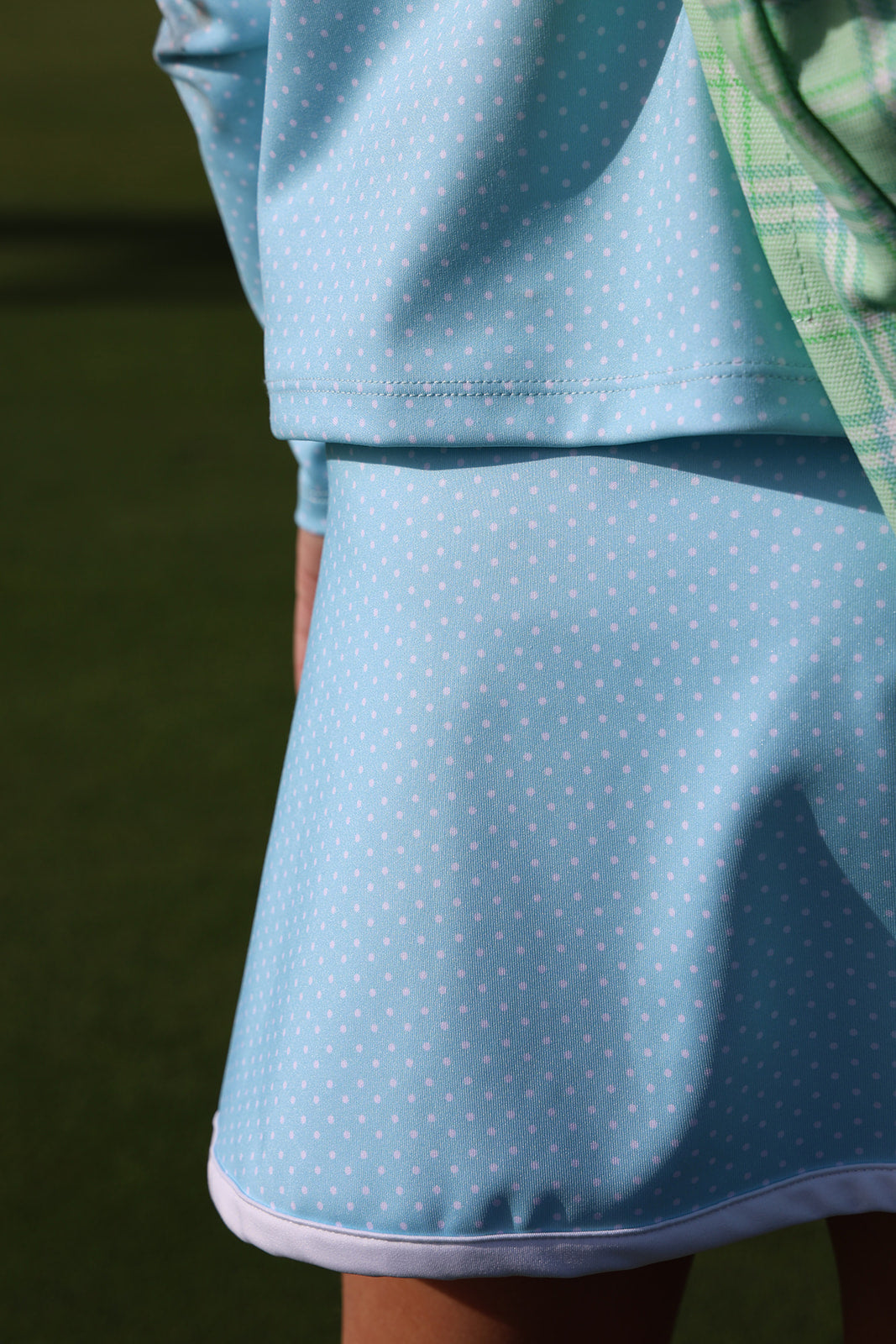 Beaufort Bonnet Prepletic™ Pammy Performance Top - Belhaven Blue Micro Dot
