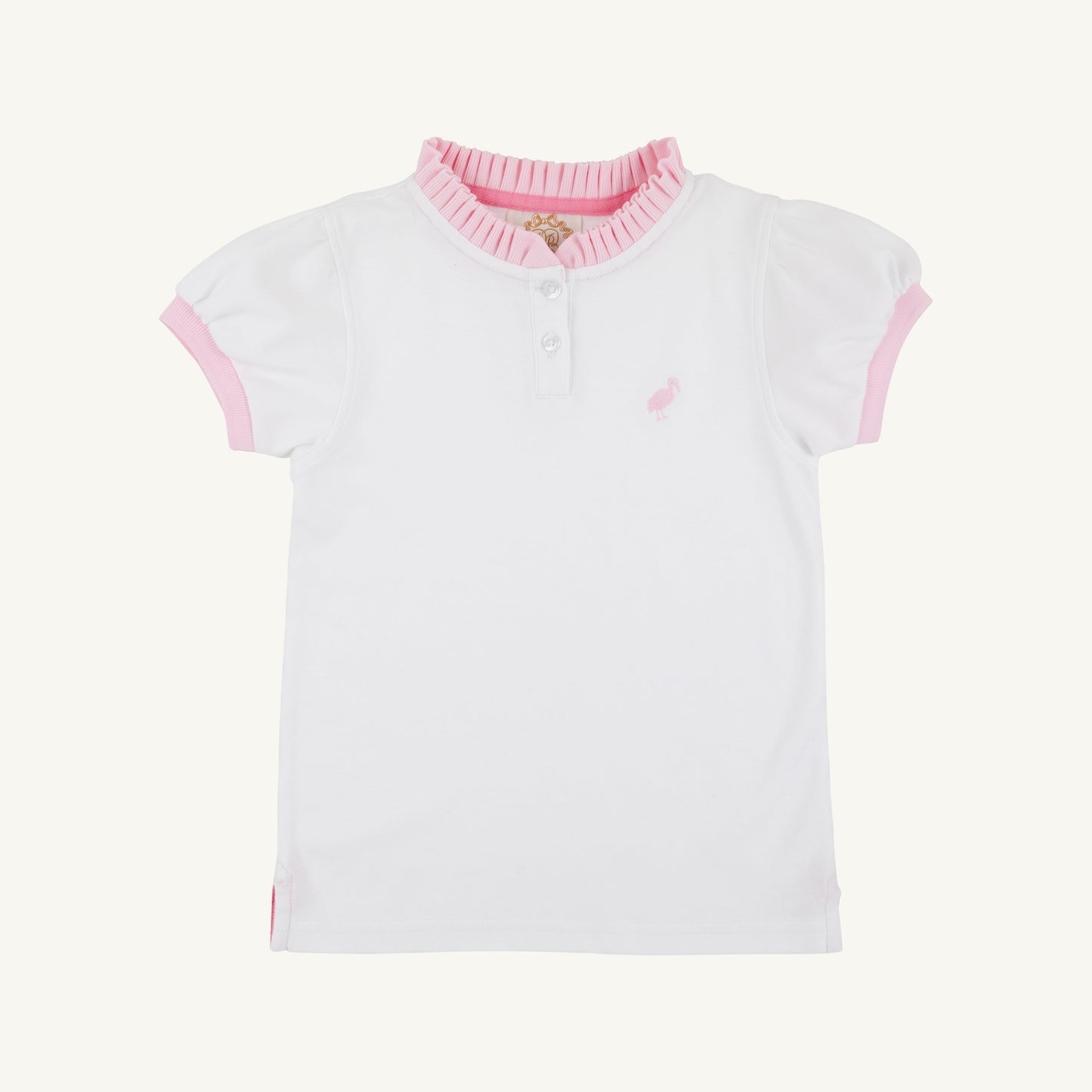 Beaufort Bonnet Little Miss Prim & Proper Polo & Onesie - Worth Avenue White