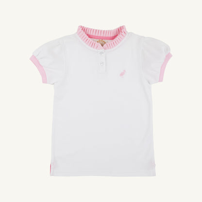 Beaufort Bonnet Little Miss Prim & Proper Polo & Onesie - Worth Avenue White