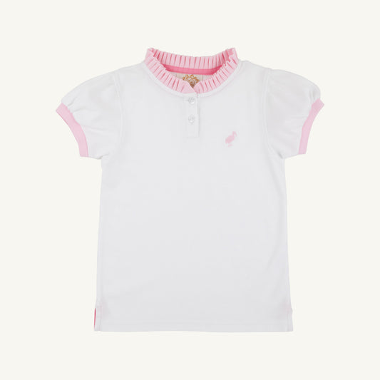 Beaufort Bonnet Little Miss Prim & Proper Polo & Onesie - Worth Avenue White