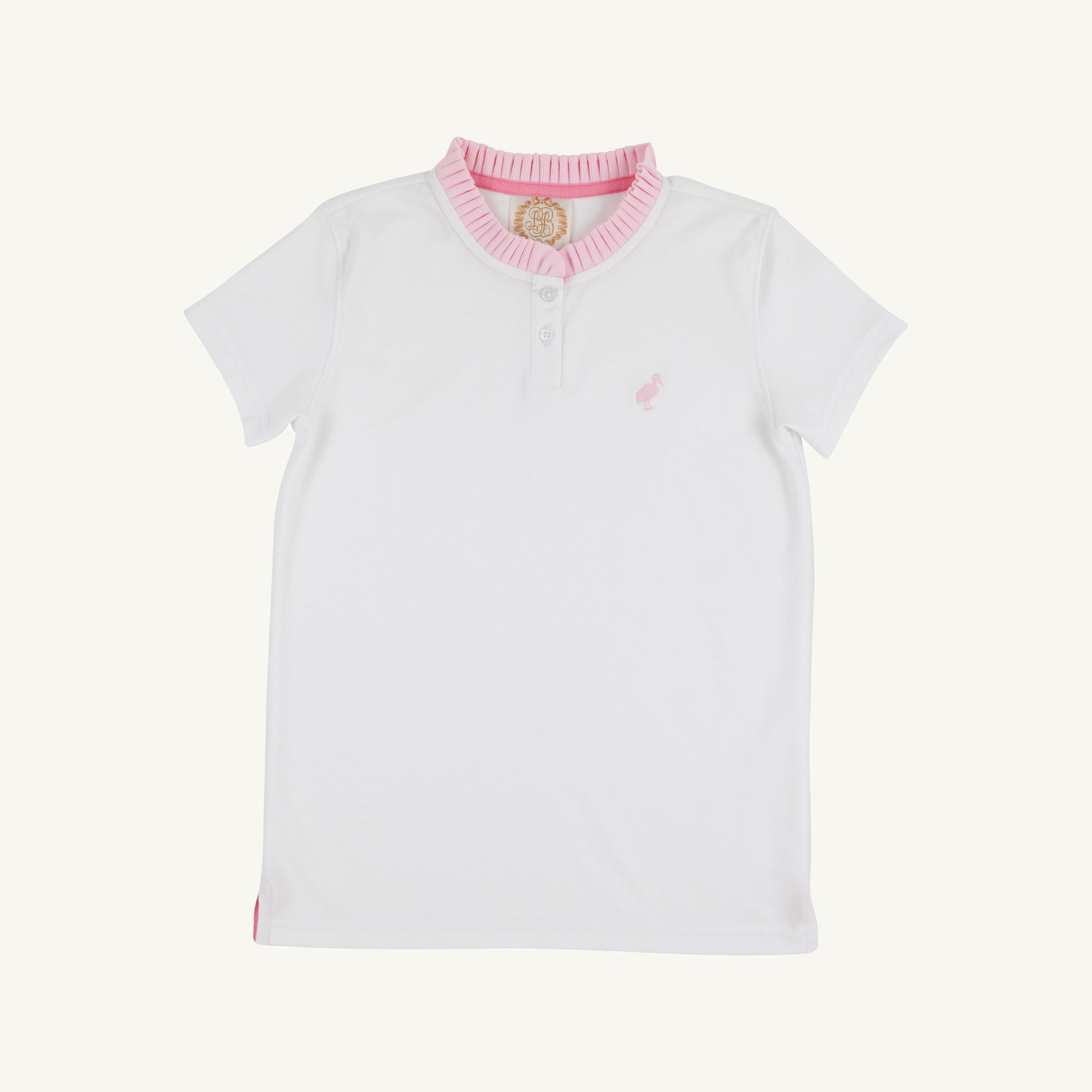 Beaufort Bonnet Little Miss Prim & Proper Polo & Onesie - Worth Avenue White