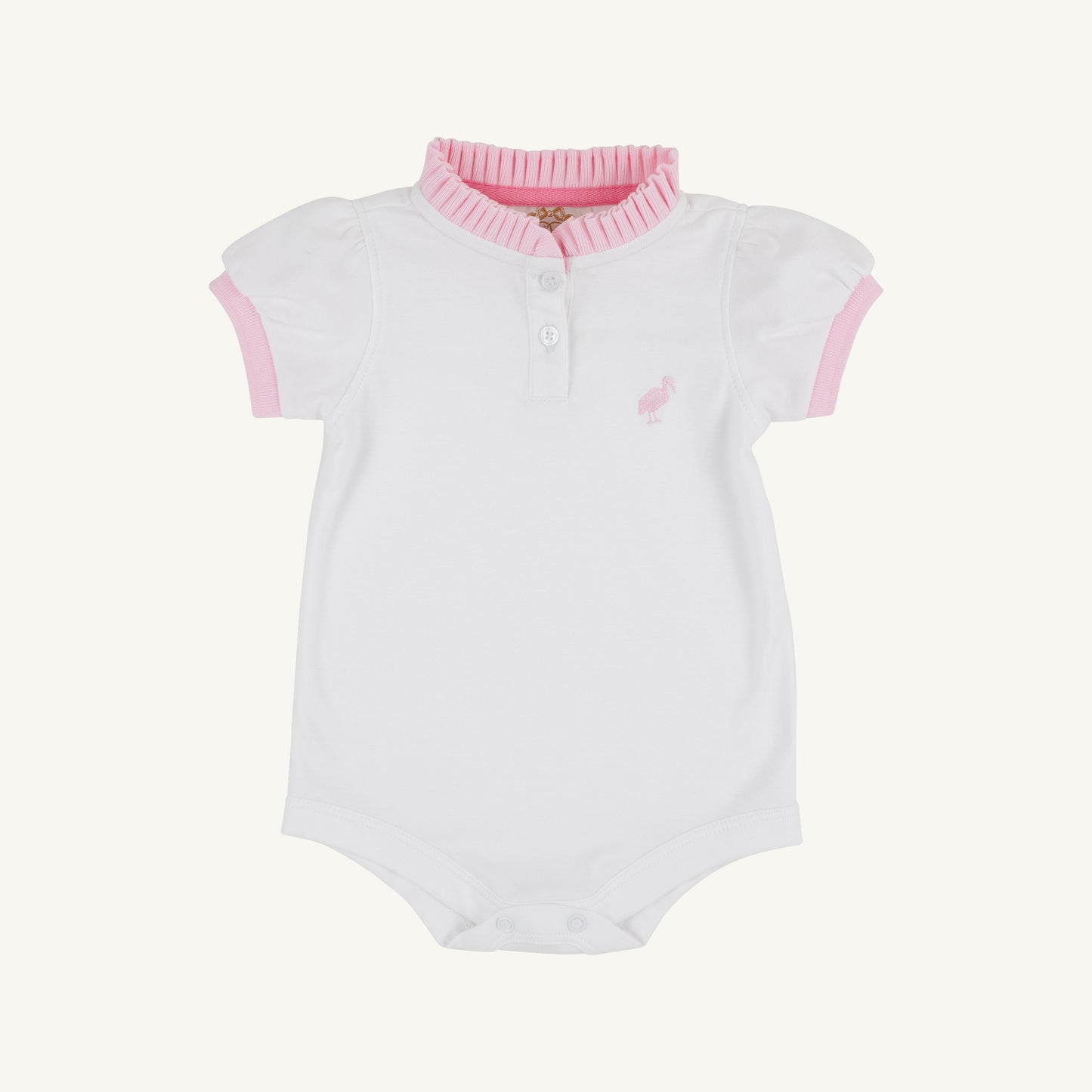 Beaufort Bonnet Little Miss Prim & Proper Polo & Onesie - Worth Avenue White