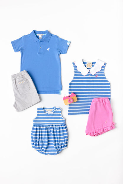 Beaufort Bonnet Paige's Playful Polo - Barbados Blue Stripe