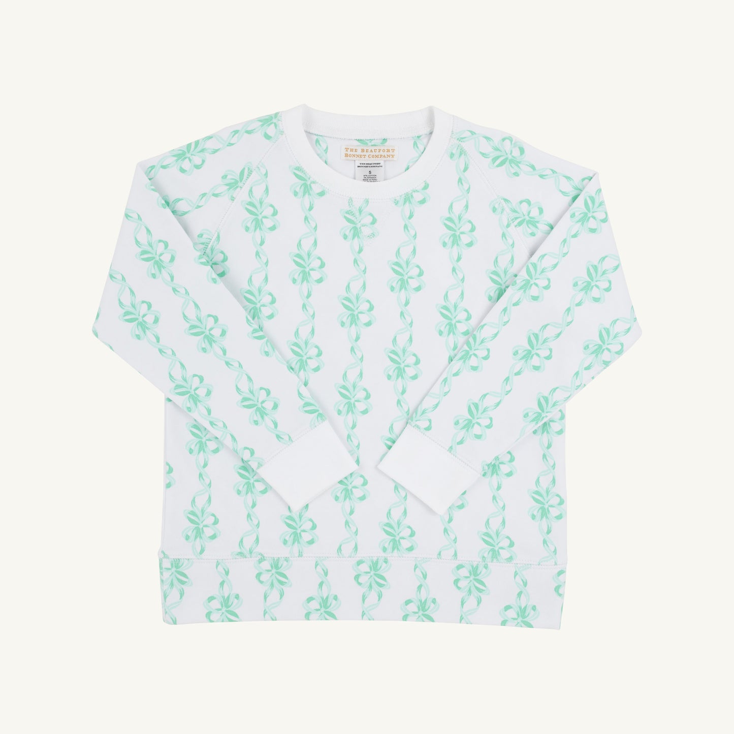 Beaufort Bonnet Cassidy Comfy Crewneck - Befitting Bows & Worth Avenue White