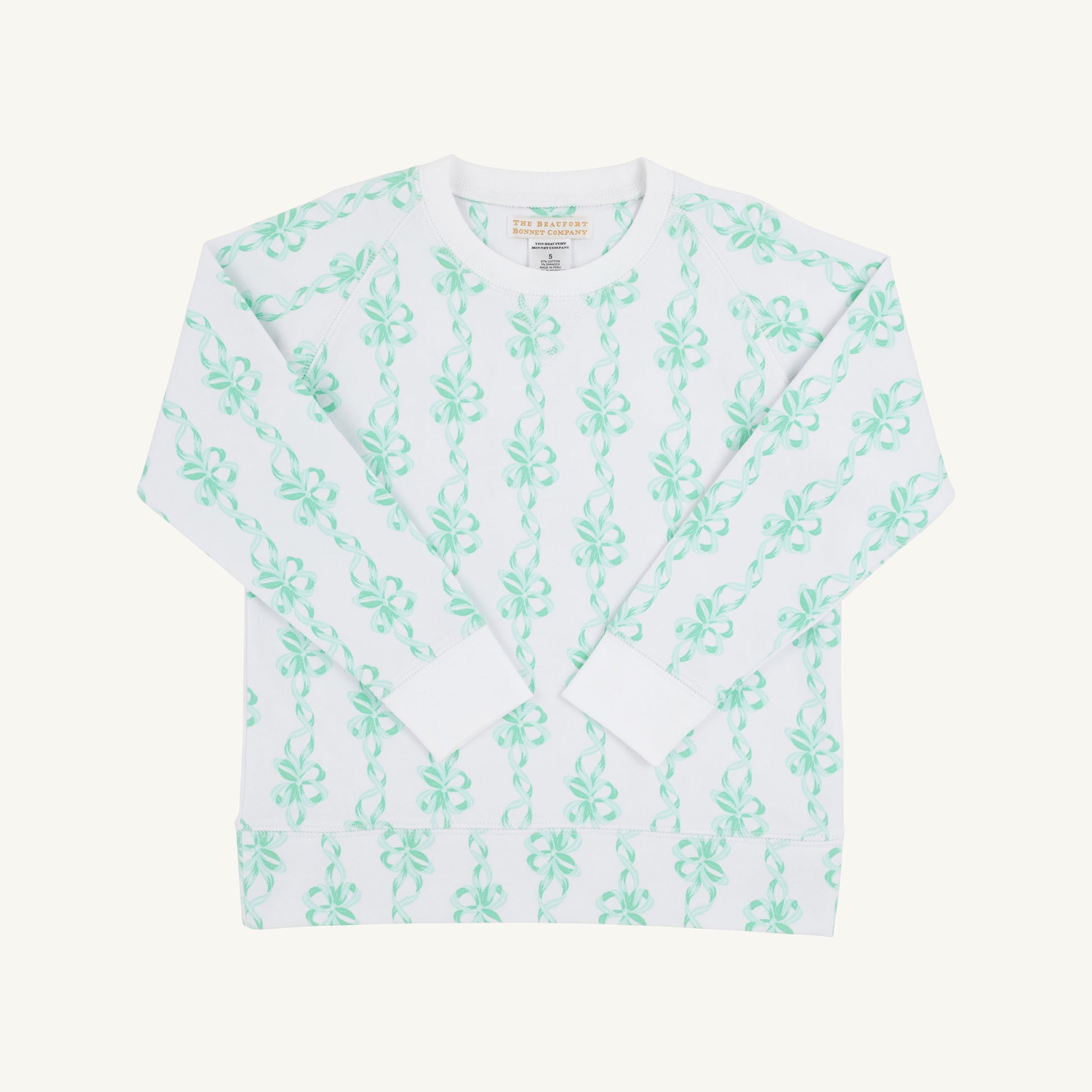 Beaufort Bonnet Cassidy Comfy Crewneck - Befitting Bows & Worth Avenue White