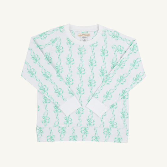 Beaufort Bonnet Cassidy Comfy Crewneck - Befitting Bows & Worth Avenue White