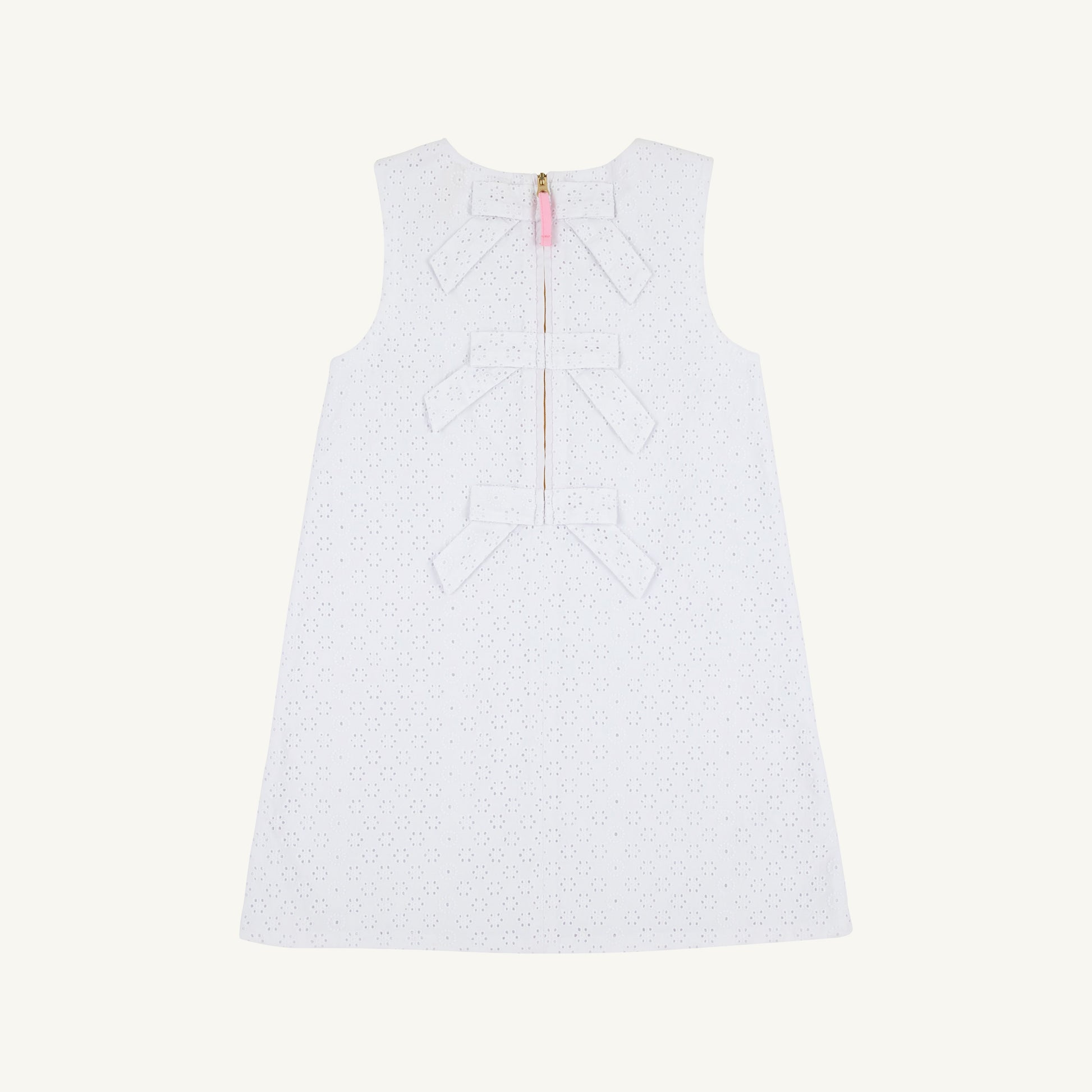 Beaufort Bonnet Sleeveless Betts Bow Dress - Worth Avenue White Eyelet
