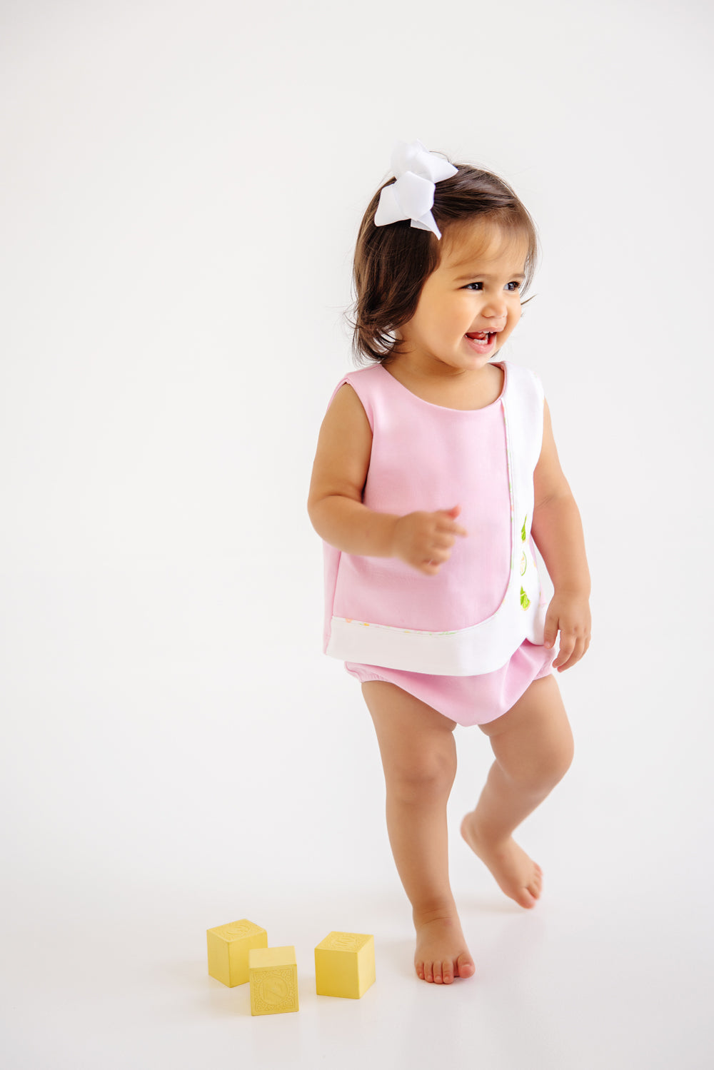Beaufort Bonnet Tilly Snap Set (Bloomers) - Pier Party Pink & Citrus Style