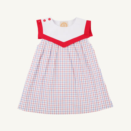 Beaufort Bonnet Sarah Sailboat Dress - Lake Powell Plaid