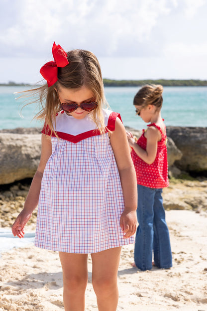 Beaufort Bonnet Sarah Sailboat Dress - Lake Powell Plaid