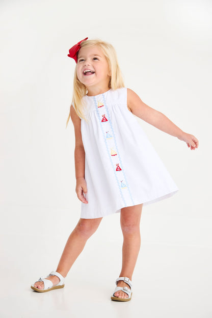Beaufort Bonnet Sleeveless Tabitha's Teacher's Pet Dress - Worth Avenue Whit