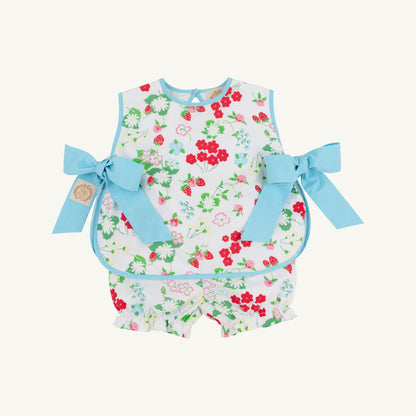 Beaufort Bonnet Talbott Tie Side - Berry Sweet & Belhaven Blue