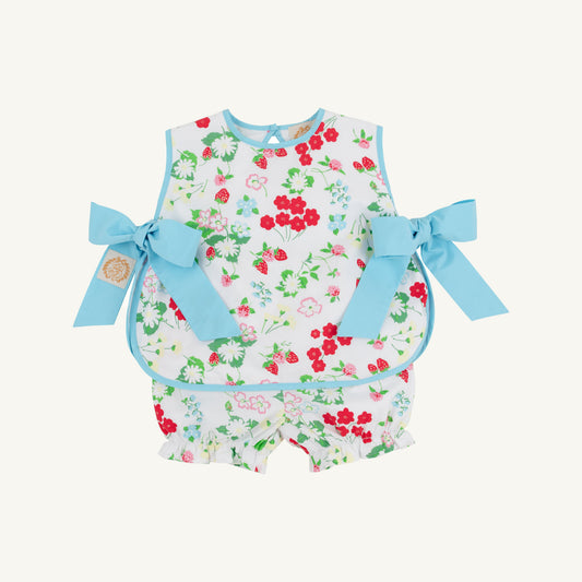 Beaufort Bonnet Talbott Tie Side - Berry Sweet & Belhaven Blue