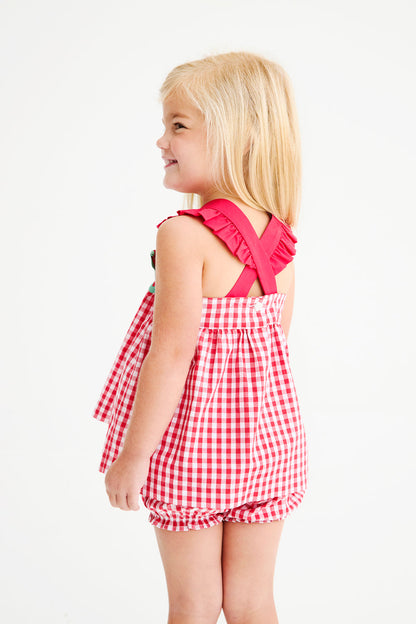Beaufort Bonnet Nancy's Novelty Set - Richmond Red Gingham & Watermelon