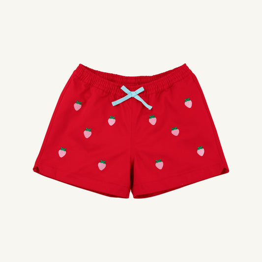 Beaufort Bonnet Critter Cheryl Shorts - Richmond Red & Strawberries
